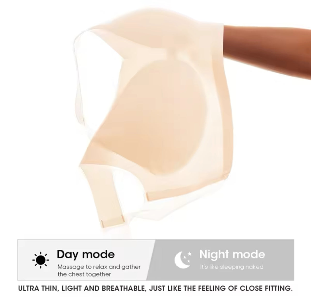 Ultra Thin Bras Ice Silk Croset Seamless Beauty Back Underwear - 8547
