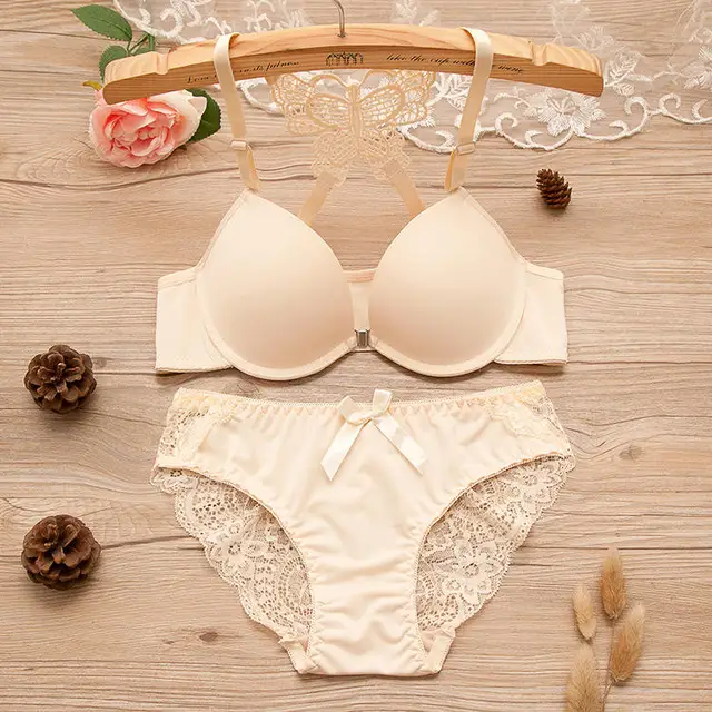 Double Padded Butterfly Bra Panty Set [132]