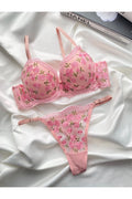 Sweet Flower Bra Set