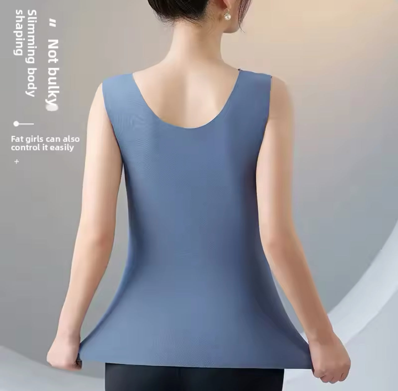 Summer Thin Ice Silk Women's Vest Integrated with Chest Pad Bra WB15