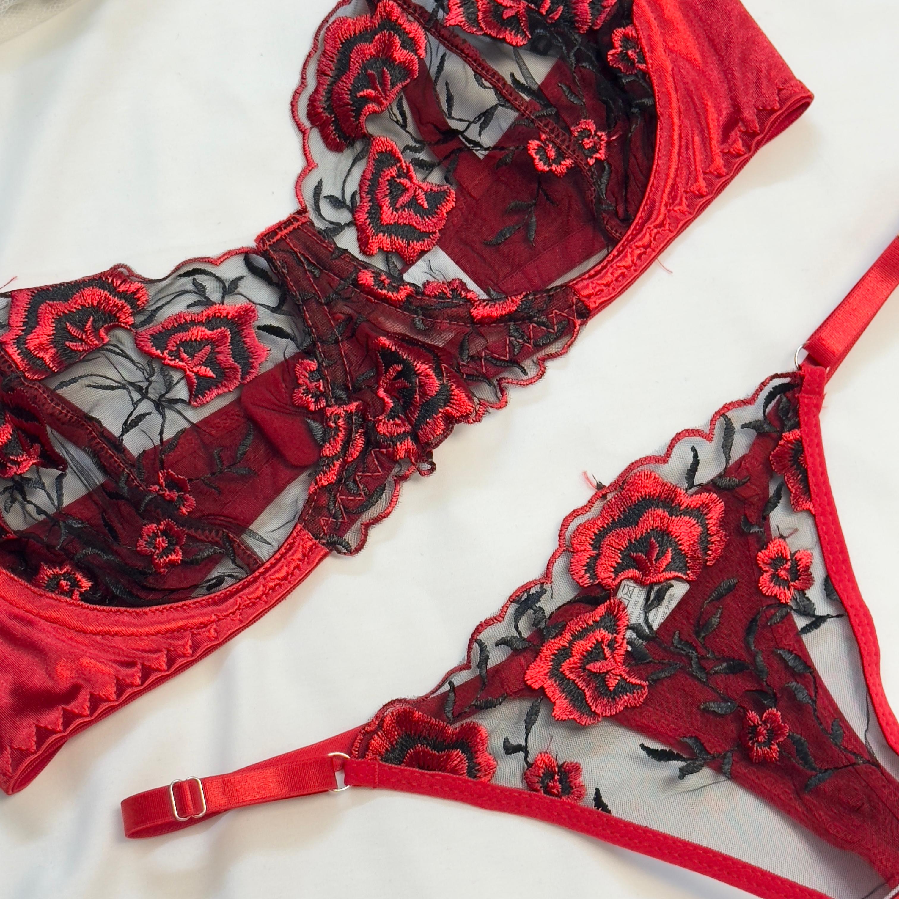 Honey Moon Net Bra Set