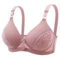 Plus Size Breathable Gathered Bra Women's X4841134