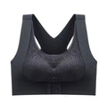 Breast Pad Crop Top For Girl Cross Beauty Back Camisoles Full Cup Front Closure Bra 75182