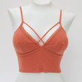 Lace stitching V-neck Bra B-191749
