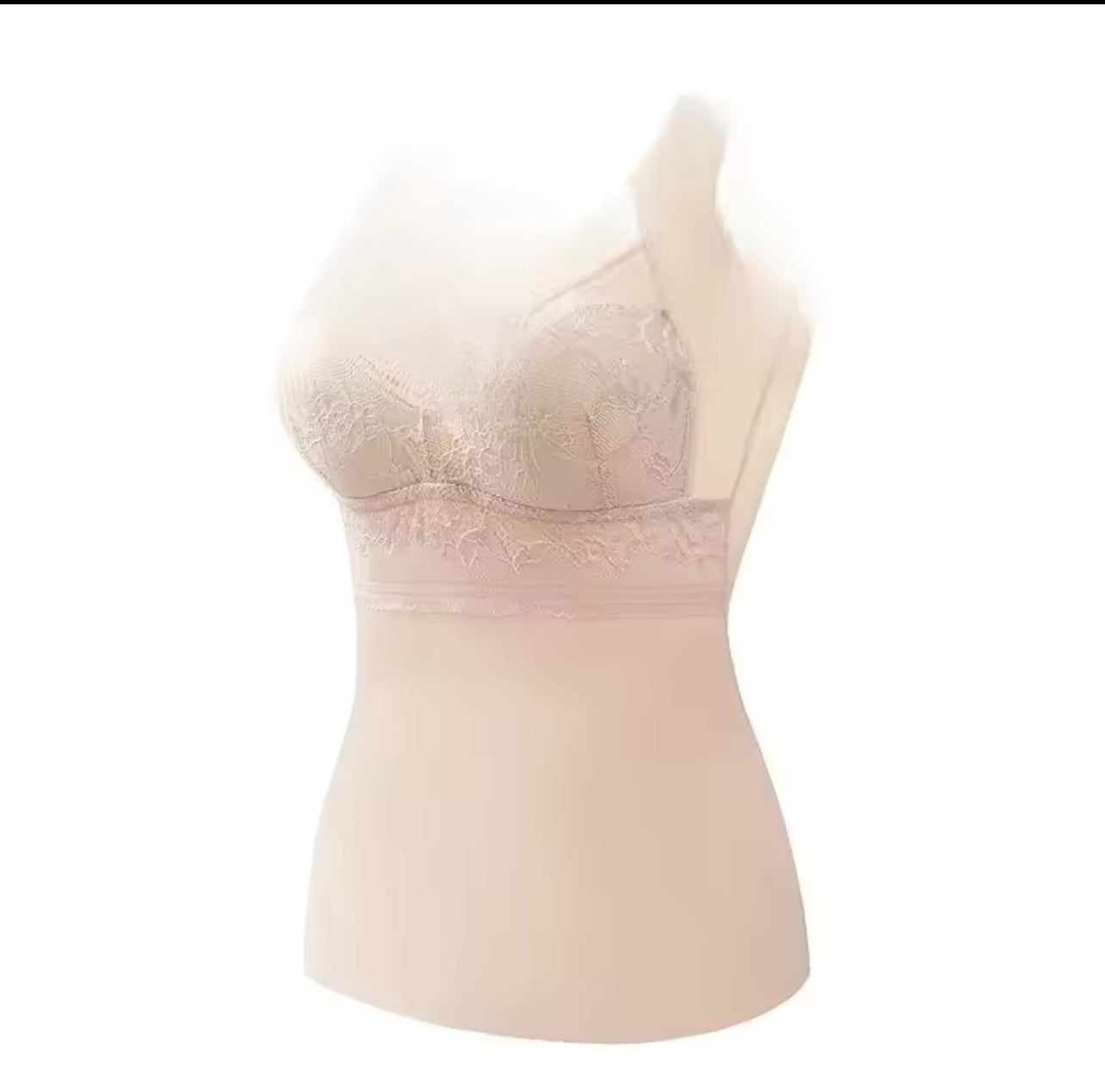 Summer Thin Ice Silk Women's Vest Integrated with Chest Pad Bra WB15