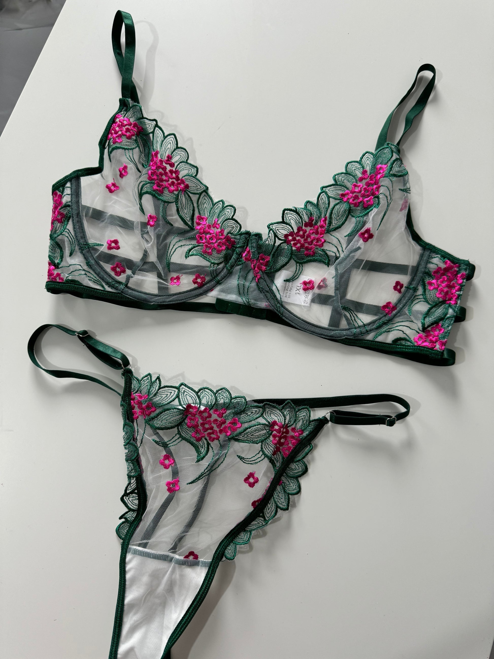 Sweet Flower Floral Pushup Summer Set with pantie.