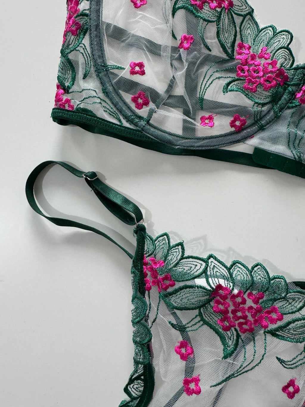 COOL FIT Summer Flower Floral BRA Set