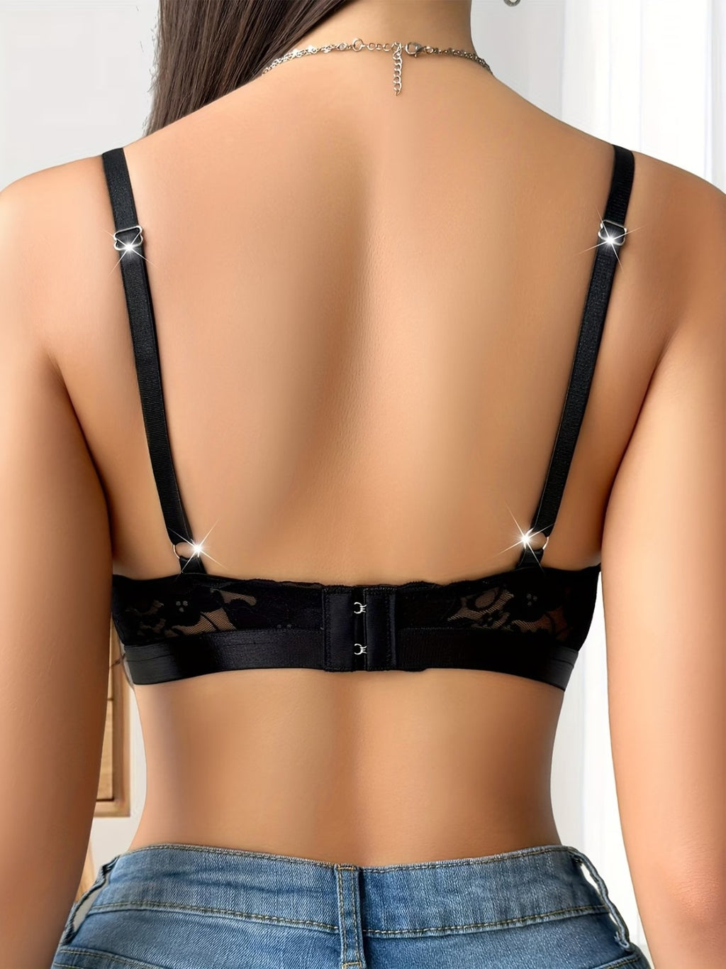 Soft Mesh Double Layered Sag Lift Non Padded Minimizer Bra