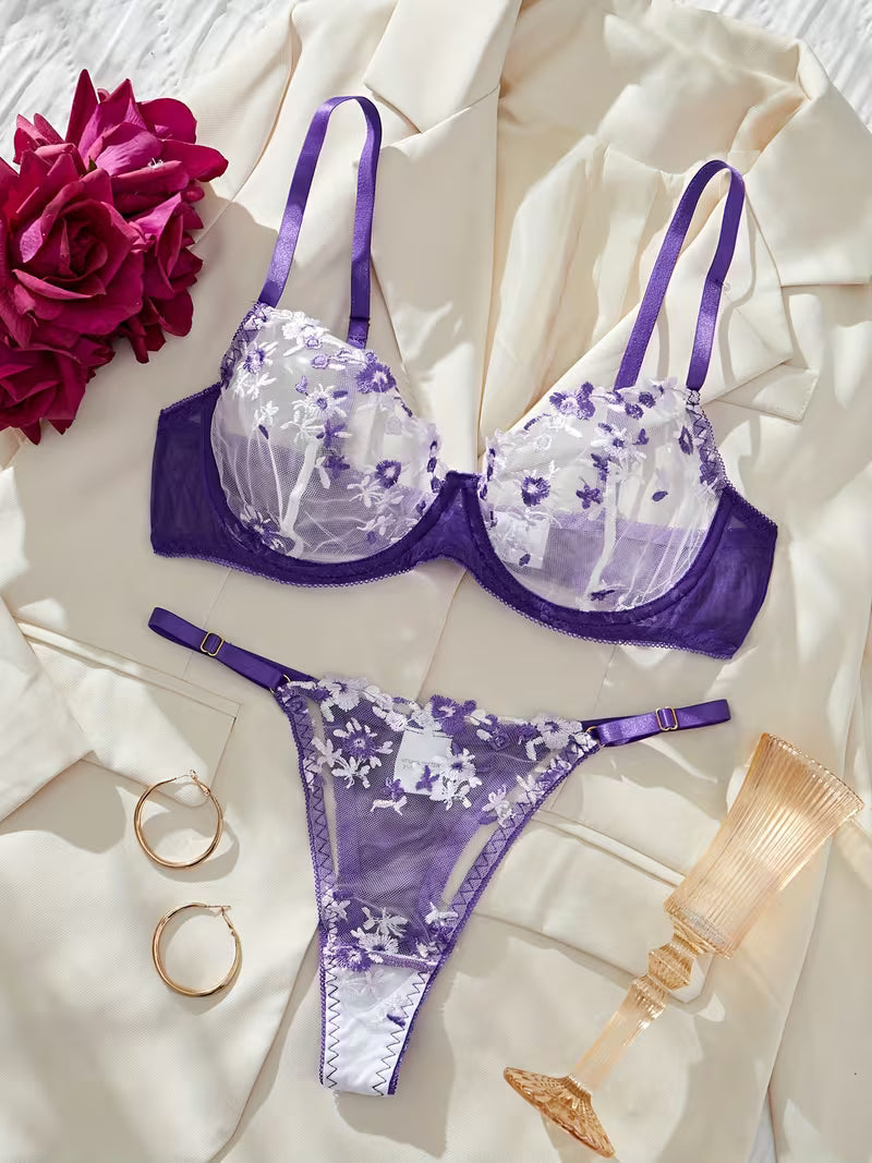 Sweet Flower Floral Pushup Summer Set with pantie.