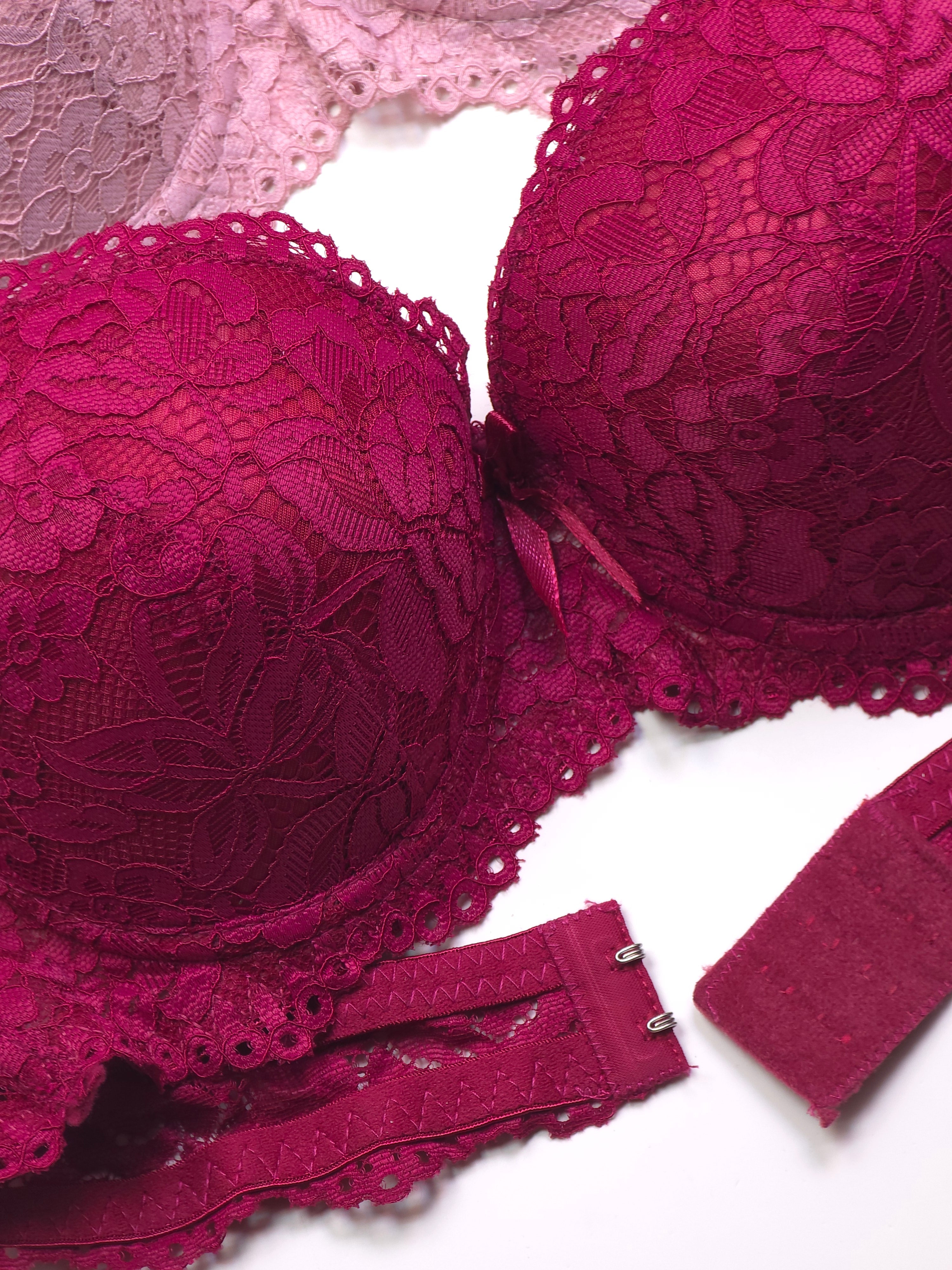 Bridal Double Padded Push-up Lace bra