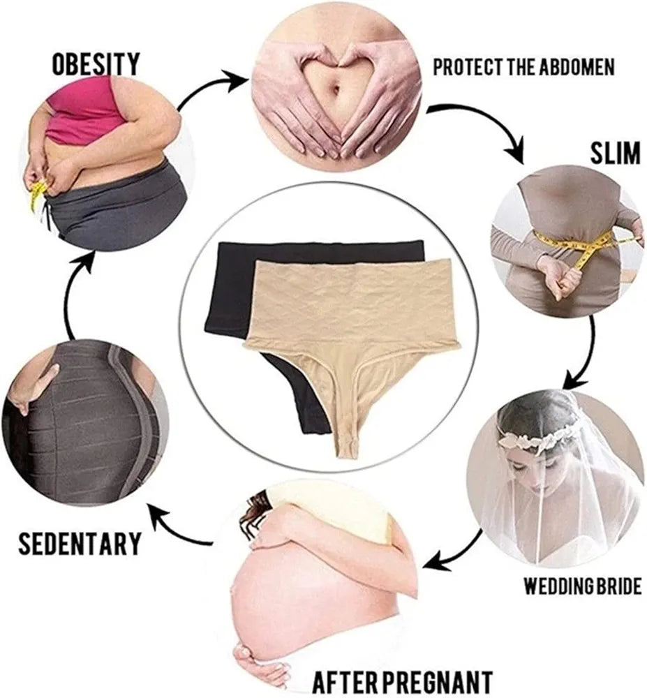 Women High Waist Thong Butt Lifter Shapewear Panty - 522