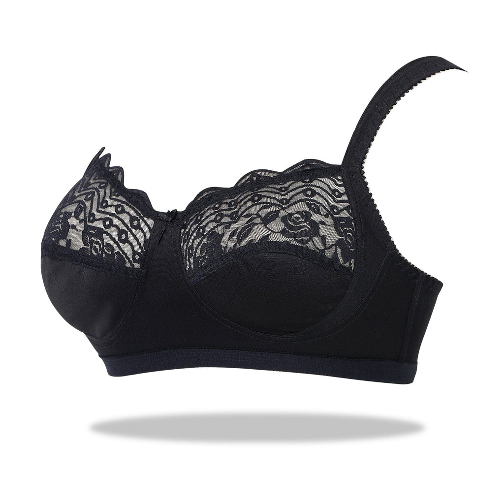 Soft Mesh Double Layered Sag Lift Non Padded Minimizer Bra