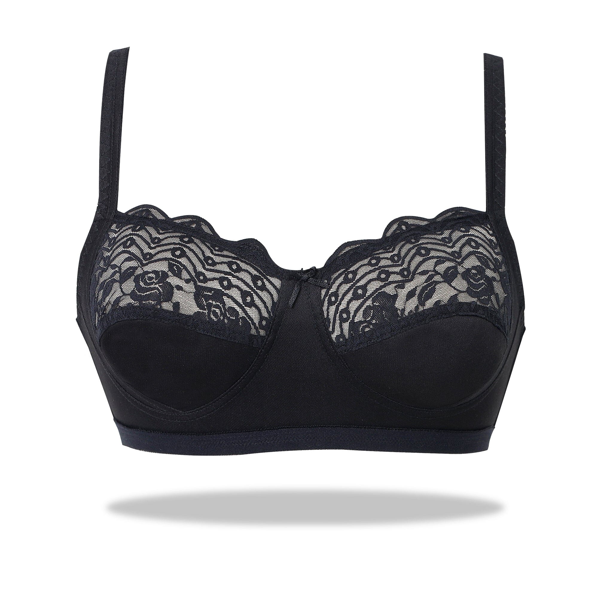 Soft Mesh Double Layered Sag Lift Non Padded Minimizer Bra